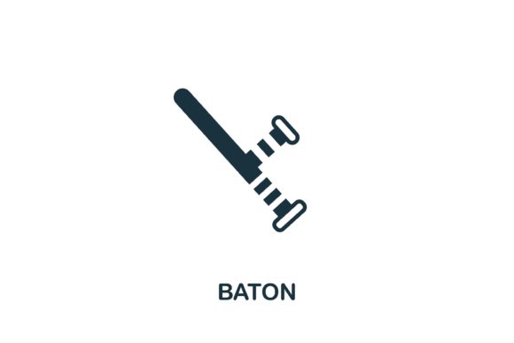 Baton Icon: Simple Design for Versatile Use