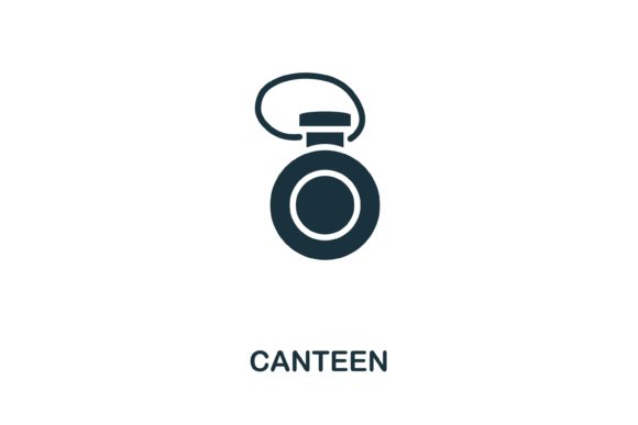 Canteen Flat Icon: A Versatile Design Element for Web and Infographics