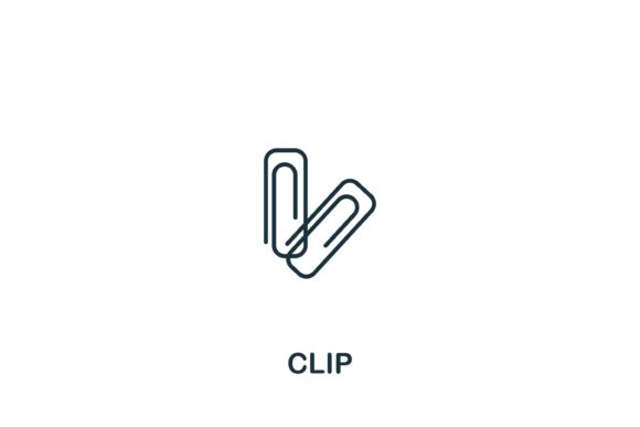 Clip Icon for Modern Design Projects