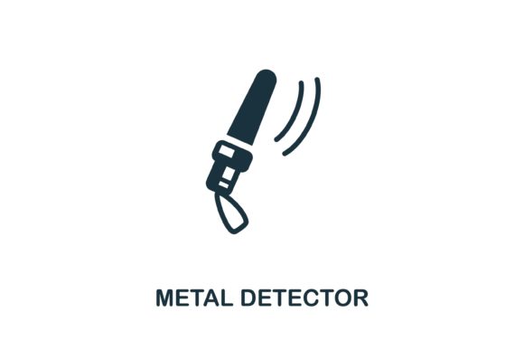 Metal Detector Icon: A Versatile Design Asset for Professionals and Creators
