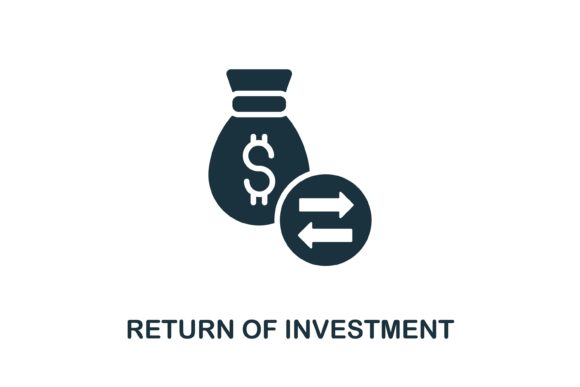 Return of Investment Icon: A Versatile Design Asset for Modern Projects