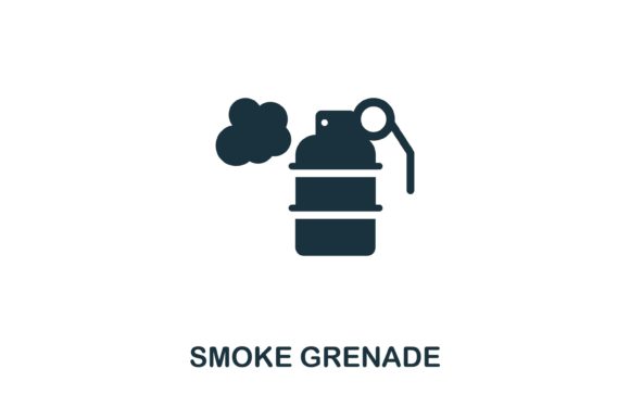 Smoke Grenade Flat Icon: A Versatile Design Element for Modern Visual Projects