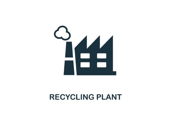 Strategic Use of the Recycling Plant Icon in Modern Design and Communication