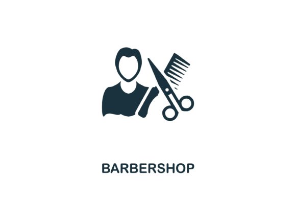 The Role of a Monochrome Barbershop Icon in Modern Web Design
