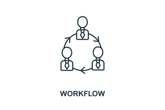 Workflow Icon from Planning Collection: Simple Design for Big Ideas